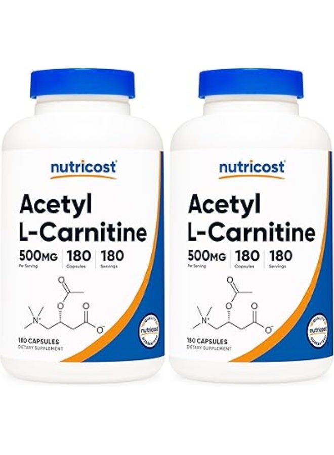 نوتريكوست، أسيتيل إل-كارنيتين، 500 ملغ، 180 كبسولة (BACK OF 2) - Image 1